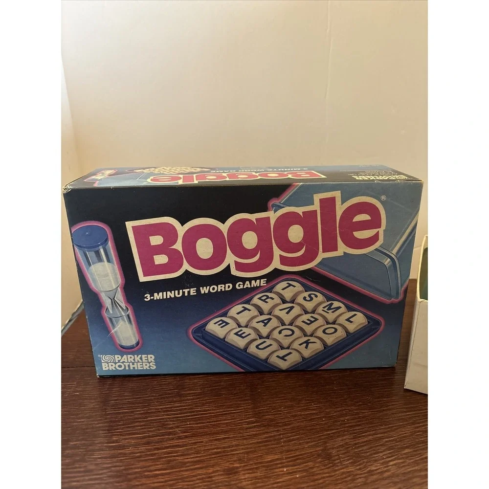 90s VTG Boggle Classic Letter Cube‎ Word Game Parker Brothers Complete w/Manual